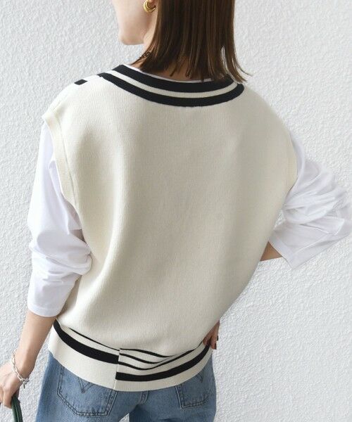 SHIPS / シップス ベスト | 【WEB限定】〈手洗い可能〉チルデン ニット ベスト | 詳細7