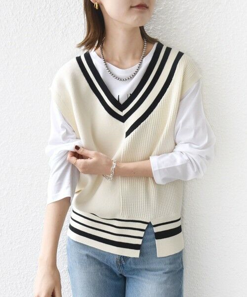 SHIPS / シップス ベスト | 【WEB限定】〈手洗い可能〉チルデン ニット ベスト | 詳細9