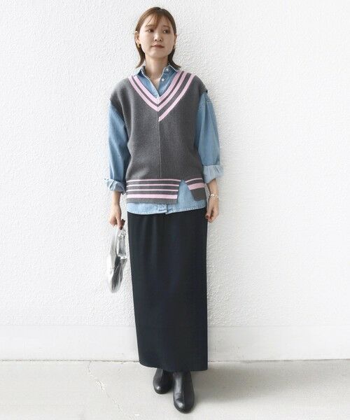 SHIPS / シップス ベスト | 【WEB限定】〈手洗い可能〉チルデン ニット ベスト | 詳細16