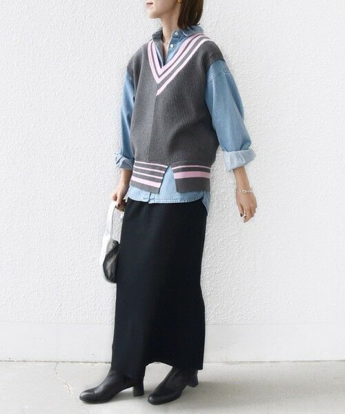 SHIPS / シップス ベスト | 【WEB限定】〈手洗い可能〉チルデン ニット ベスト | 詳細17