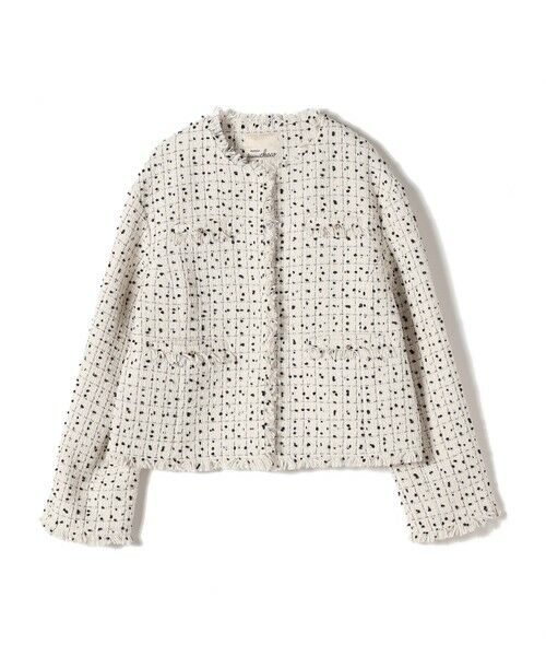 SHIPS / シップス ノーカラージャケット | 【SHIPS別注】troisiemeCHACO: ツイード ジャケット（セレモニー対応可） | 詳細10