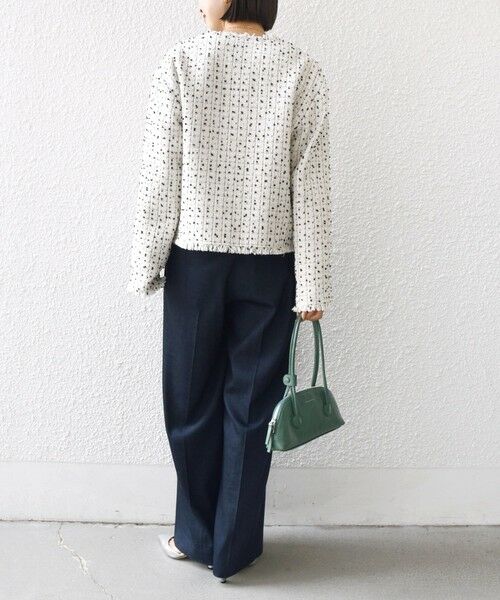 SHIPS / シップス ノーカラージャケット | 【SHIPS別注】troisiemeCHACO: ツイード ジャケット（セレモニー対応可） | 詳細3