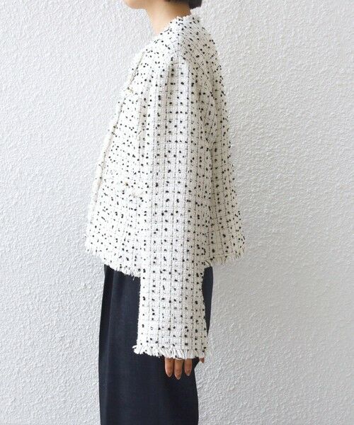 SHIPS / シップス ノーカラージャケット | 【SHIPS別注】troisiemeCHACO: ツイード ジャケット（セレモニー対応可） | 詳細13