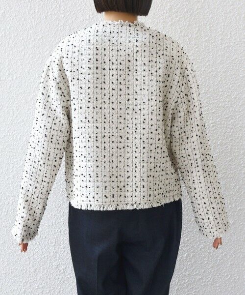 SHIPS / シップス ノーカラージャケット | 【SHIPS別注】troisiemeCHACO: ツイード ジャケット（セレモニー対応可） | 詳細14