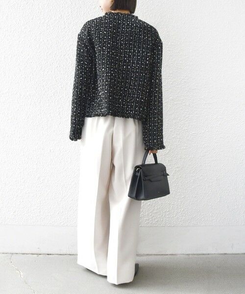 SHIPS / シップス ノーカラージャケット | 【SHIPS別注】troisiemeCHACO: ツイード ジャケット（セレモニー対応可） | 詳細18