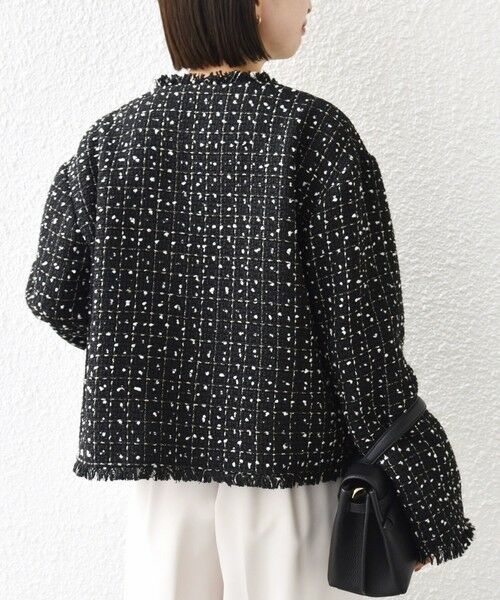 SHIPS / シップス ノーカラージャケット | 【SHIPS別注】troisiemeCHACO: ツイード ジャケット（セレモニー対応可） | 詳細22