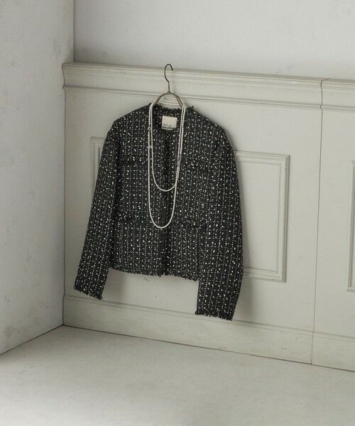 SHIPS / シップス ノーカラージャケット | 【SHIPS別注】troisiemeCHACO: ツイード ジャケット（セレモニー対応可） | 詳細24