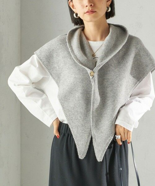 SHIPS for women/シップスウィメン 《予約》マルチウェイ 三角 ストール グレー ONE SIZE SHIPS for women/シップスウィメン 《予約》マルチウェイ 三角 ストール グレー ONE SIZE