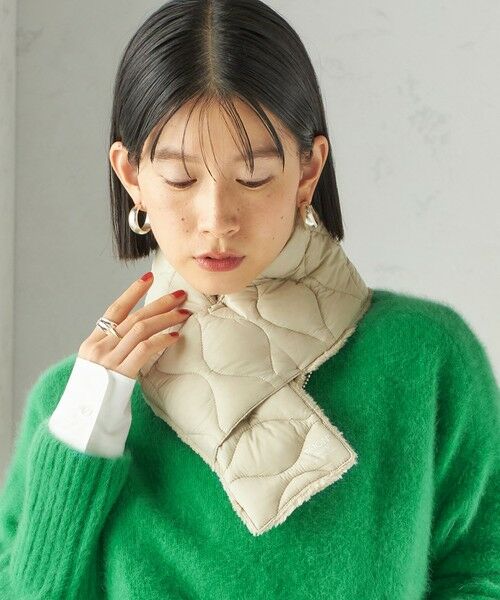 SHIPS / シップス マフラー・ショール・スヌード・ストール | 【SHIPS別注】TAION:〈手洗い可能〉細幅 リバー ダウン マフラー | 詳細1