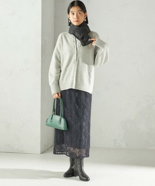 SHIPS / シップス マフラー・ショール・スヌード・ストール | 【SHIPS別注】TAION:〈手洗い可能〉細幅 リバー ダウン マフラー | 詳細11