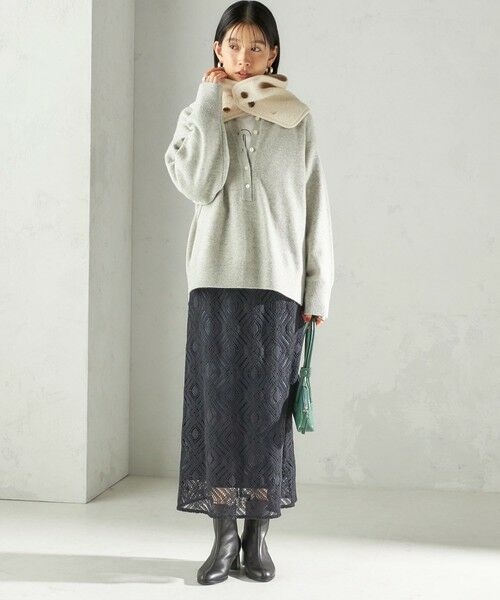 SHIPS / シップス マフラー・ショール・スヌード・ストール | 〈手洗い可能〉ボア フリース リバーシブル ネックウォーマー | 詳細3