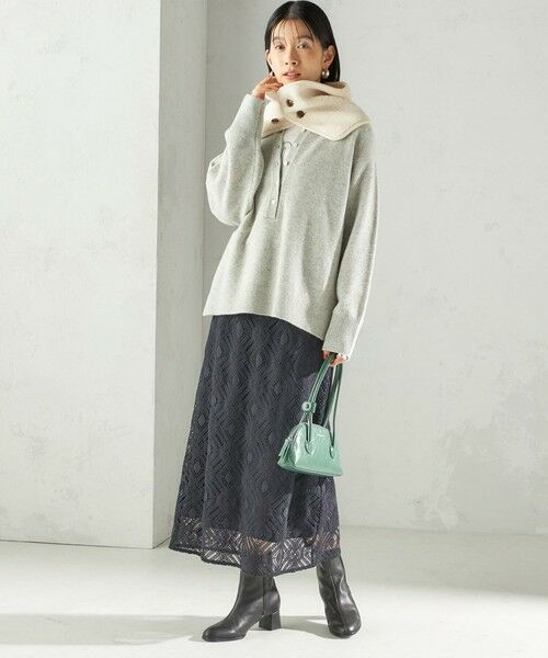 SHIPS / シップス マフラー・ショール・スヌード・ストール | 〈手洗い可能〉ボア フリース リバーシブル ネックウォーマー | 詳細4