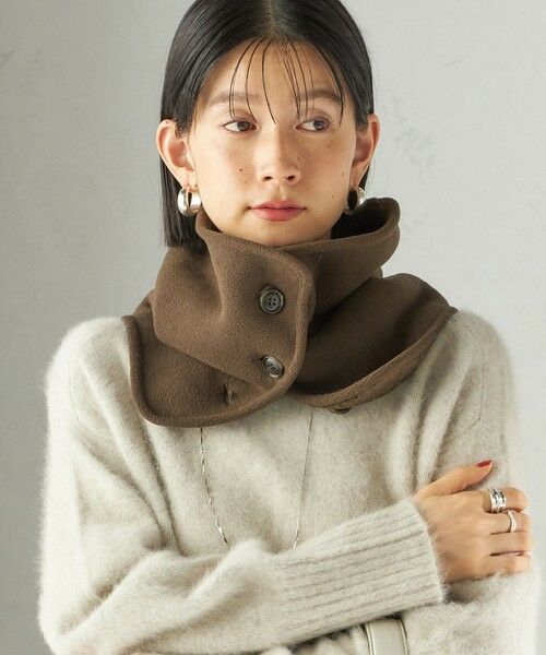 SHIPS / シップス マフラー・ショール・スヌード・ストール | 〈手洗い可能〉ボア フリース リバーシブル ネックウォーマー | 詳細10