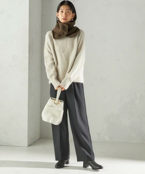 SHIPS / シップス マフラー・ショール・スヌード・ストール | 〈手洗い可能〉ボア フリース リバーシブル ネックウォーマー | 詳細12