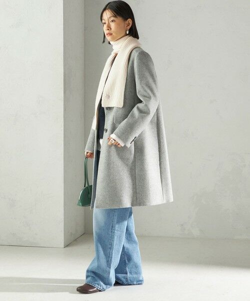 SHIPS / シップス マフラー・ショール・スヌード・ストール | 細幅 刺繍 ニット マフラー | 詳細3