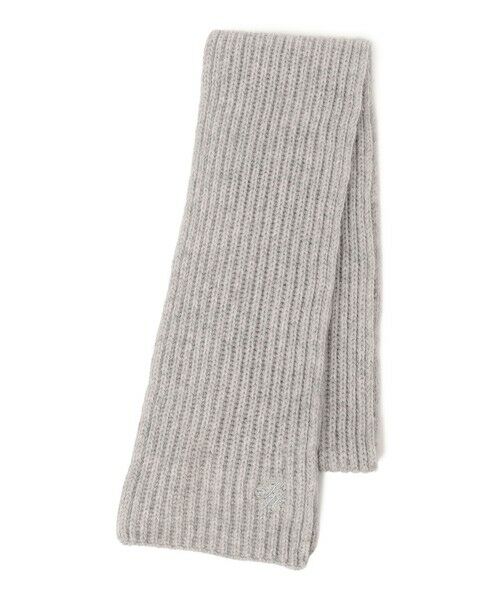 SHIPS / シップス マフラー・ショール・スヌード・ストール | 細幅 刺繍 ニット マフラー | 詳細14