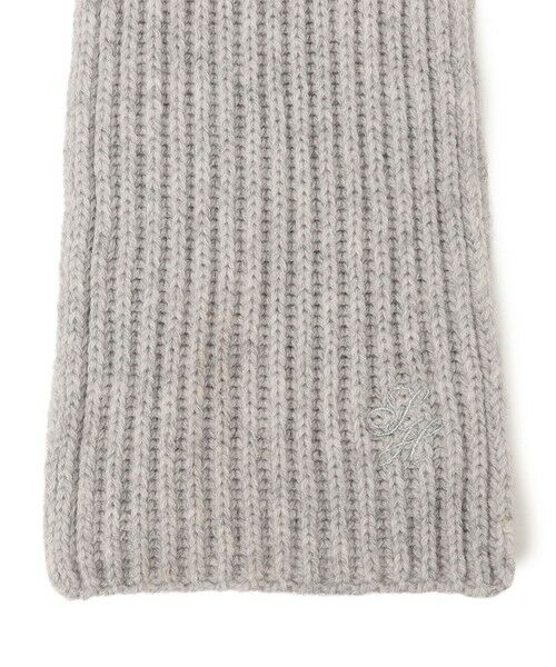 SHIPS / シップス マフラー・ショール・スヌード・ストール | 細幅 刺繍 ニット マフラー | 詳細15