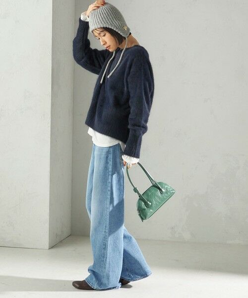 SHIPS / シップス ニットキャップ | perah: ブローチ 付 イヤー フラップ ラメ ニット キャップ | 詳細10