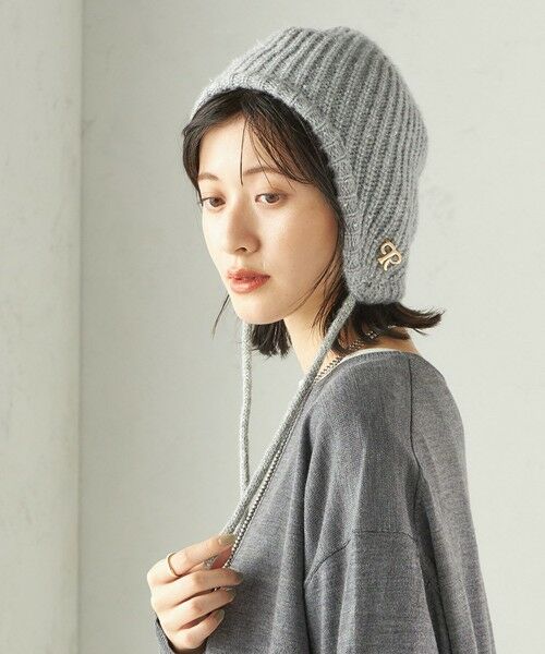SHIPS / シップス ニットキャップ | perah: ブローチ 付 イヤー フラップ ラメ ニット キャップ | 詳細2