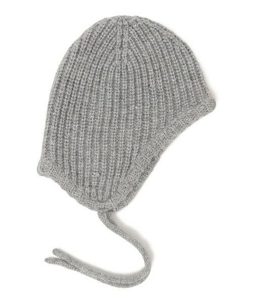 SHIPS / シップス ニットキャップ | perah: ブローチ 付 イヤー フラップ ラメ ニット キャップ | 詳細12