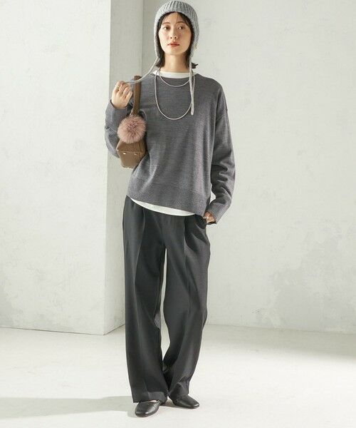 SHIPS / シップス ニットキャップ | perah: ブローチ 付 イヤー フラップ ラメ ニット キャップ | 詳細3