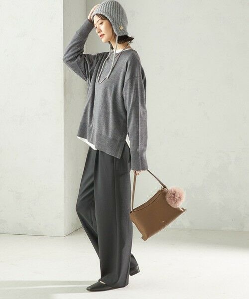 SHIPS / シップス ニットキャップ | perah: ブローチ 付 イヤー フラップ ラメ ニット キャップ | 詳細4