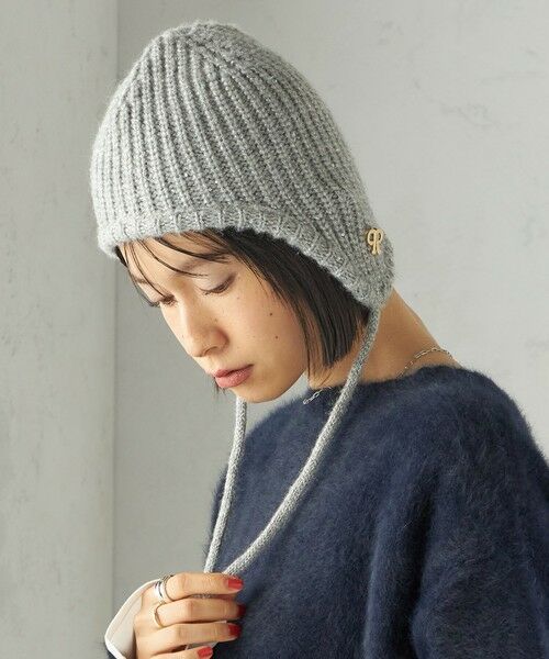 SHIPS / シップス ニットキャップ | perah: ブローチ 付 イヤー フラップ ラメ ニット キャップ | 詳細7