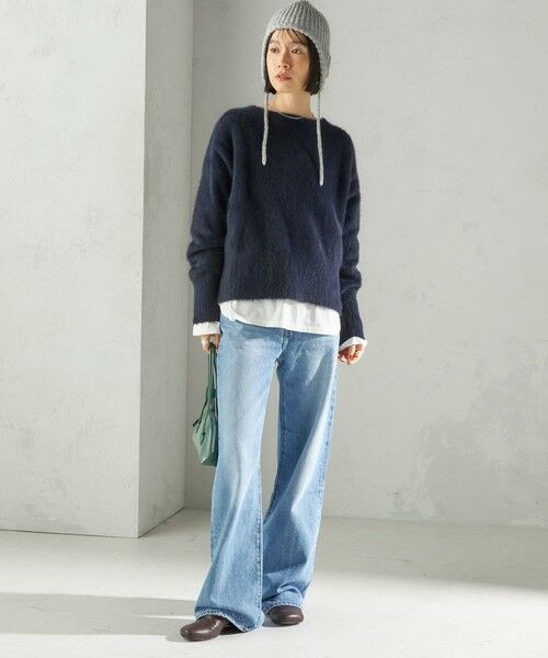 SHIPS / シップス ニットキャップ | perah: ブローチ 付 イヤー フラップ ラメ ニット キャップ | 詳細8