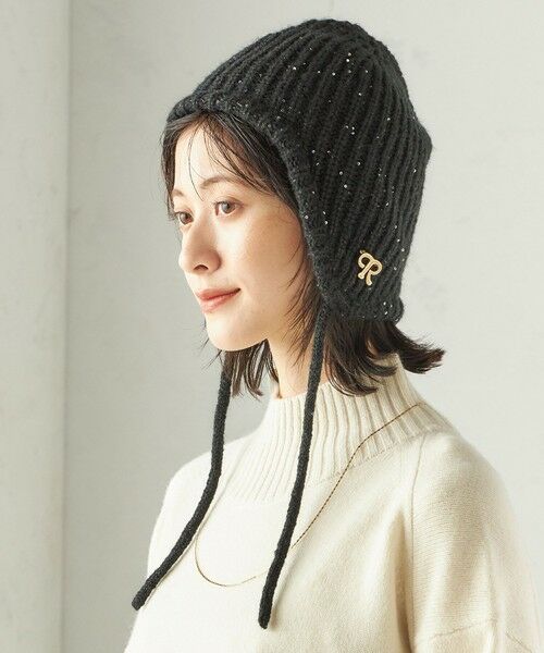 SHIPS / シップス ニットキャップ | perah: ブローチ 付 イヤー フラップ ラメ ニット キャップ | 詳細17