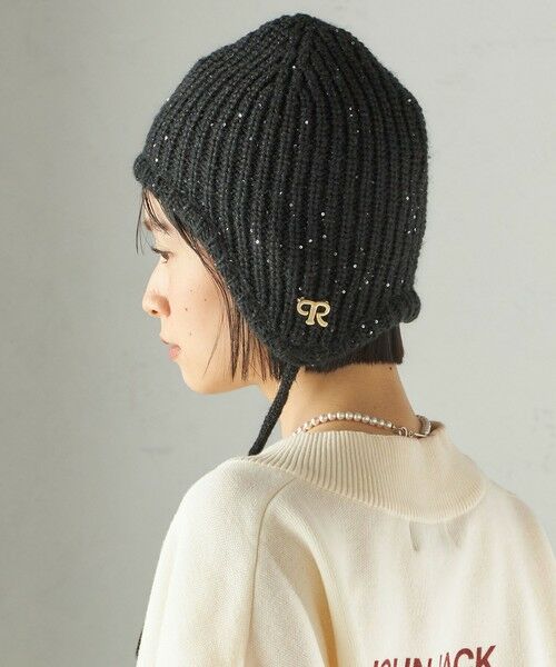 SHIPS / シップス ニットキャップ | perah: ブローチ 付 イヤー フラップ ラメ ニット キャップ | 詳細23