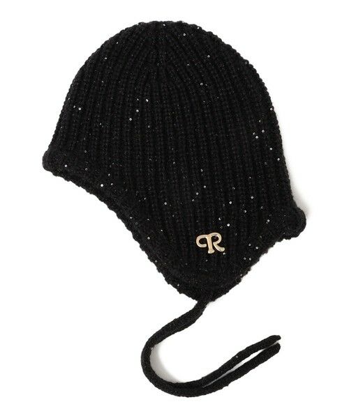 SHIPS / シップス ニットキャップ | perah: ブローチ 付 イヤー フラップ ラメ ニット キャップ | 詳細24