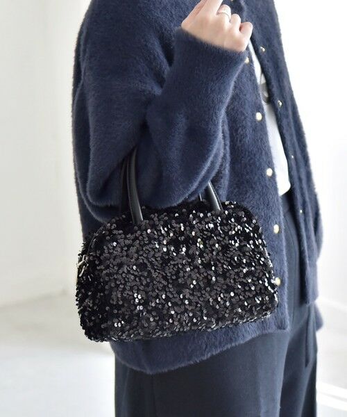 SHIPS / シップス ショルダーバッグ | quaranciel: 2way スパンコール スクエア ボストン ショルダーバッグ | 詳細3