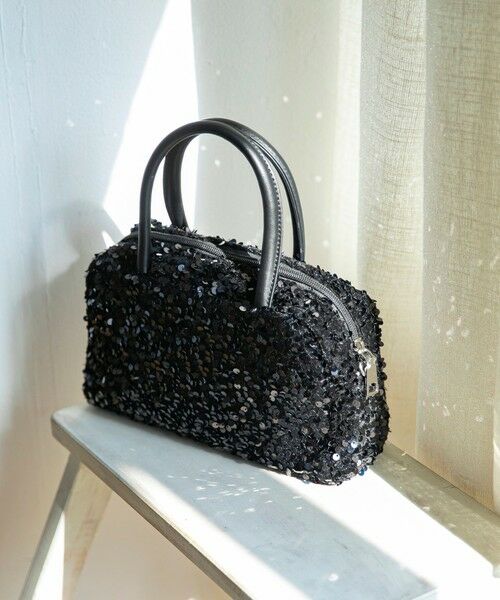 SHIPS / シップス ショルダーバッグ | quaranciel: 2way スパンコール スクエア ボストン ショルダーバッグ | 詳細6