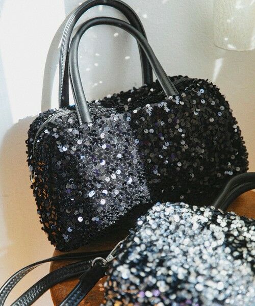 SHIPS / シップス ショルダーバッグ | quaranciel: 2way スパンコール スクエア ボストン ショルダーバッグ | 詳細7