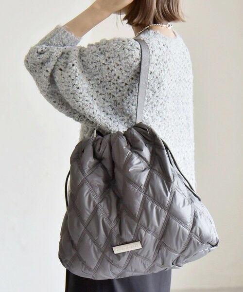 SHIPS / シップス トートバッグ | quaranciel: キルティング ワンハンドル ドロスト トート バッグ（A4対応） | 詳細2