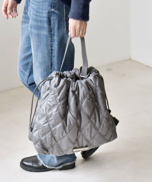 SHIPS / シップス トートバッグ | quaranciel: キルティング ワンハンドル ドロスト トート バッグ（A4対応） | 詳細5