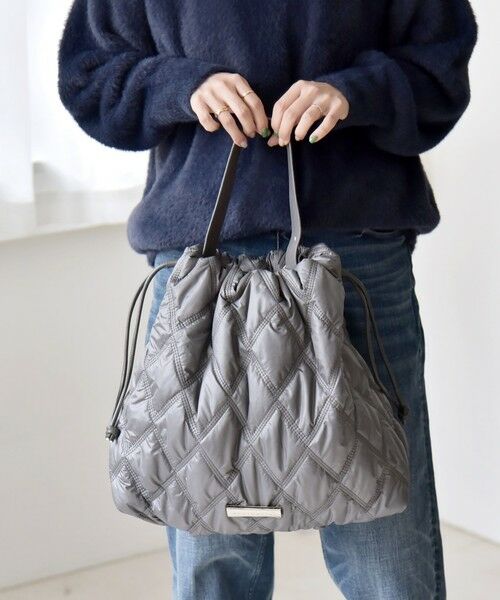 SHIPS / シップス トートバッグ | quaranciel: キルティング ワンハンドル ドロスト トート バッグ（A4対応） | 詳細6