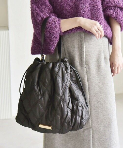 SHIPS / シップス トートバッグ | quaranciel: キルティング ワンハンドル ドロスト トート バッグ（A4対応） | 詳細11