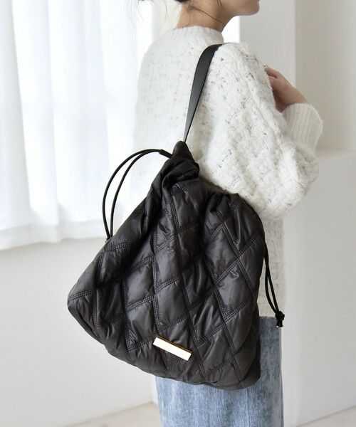 SHIPS / シップス トートバッグ | quaranciel: キルティング ワンハンドル ドロスト トート バッグ（A4対応） | 詳細14