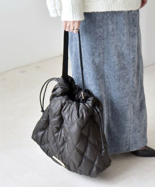 SHIPS / シップス トートバッグ | quaranciel: キルティング ワンハンドル ドロスト トート バッグ（A4対応） | 詳細16