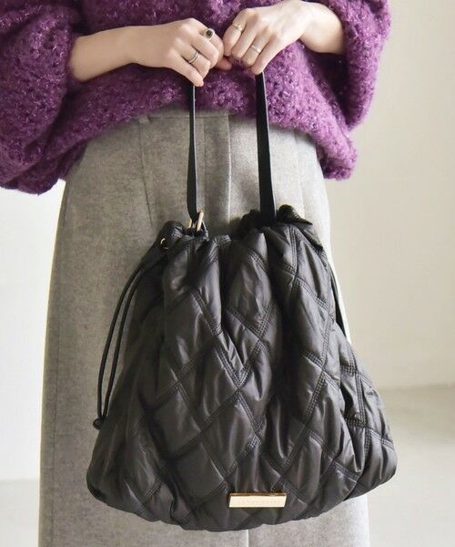 SHIPS / シップス トートバッグ | quaranciel: キルティング ワンハンドル ドロスト トート バッグ（A4対応） | 詳細10