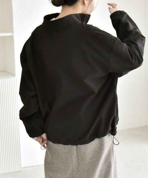 SHIPS / シップス その他トップス | quaranciel:〈洗濯機可能〉ハーフ ジップ ロゴ 刺繍 ドロスト プルオーバー | 詳細8