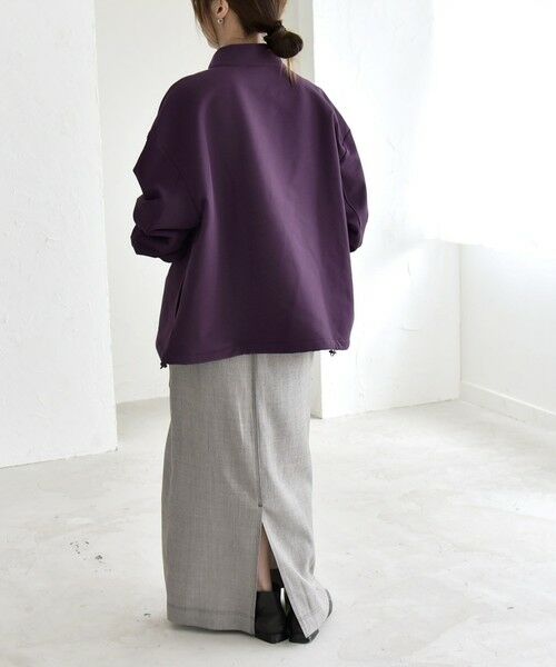 SHIPS / シップス その他トップス | quaranciel:〈洗濯機可能〉ハーフ ジップ ロゴ 刺繍 ドロスト プルオーバー | 詳細12