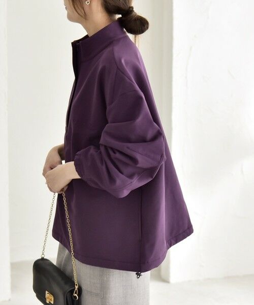 SHIPS / シップス その他トップス | quaranciel:〈洗濯機可能〉ハーフ ジップ ロゴ 刺繍 ドロスト プルオーバー | 詳細14