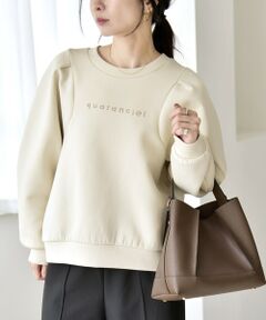 SHIPS / シップス スウェット | quaranciel:〈洗濯機可能〉スタッズ ロゴ ダンボール スウェット プルオーバー