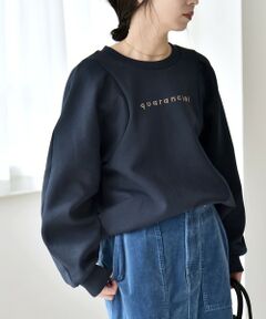 SHIPS / シップス スウェット | quaranciel:〈洗濯機可能〉スタッズ ロゴ ダンボール スウェット プルオーバー