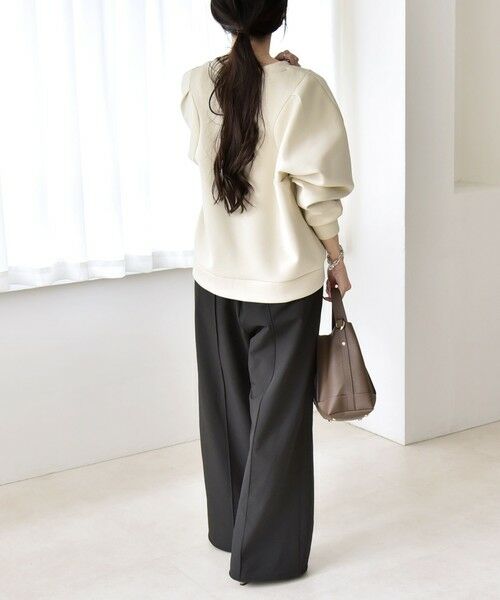 SHIPS / シップス スウェット | quaranciel:〈洗濯機可能〉スタッズ ロゴ ダンボール スウェット プルオーバー | 詳細2