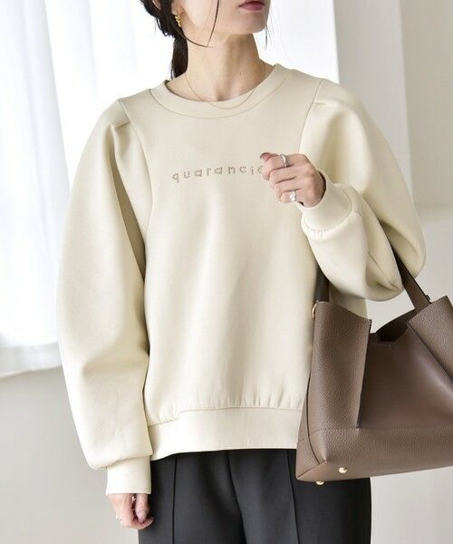 SHIPS / シップス スウェット | quaranciel:〈洗濯機可能〉スタッズ ロゴ ダンボール スウェット プルオーバー | 詳細3