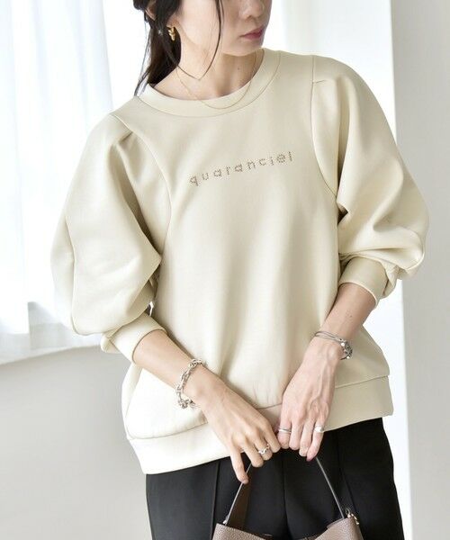 SHIPS / シップス スウェット | quaranciel:〈洗濯機可能〉スタッズ ロゴ ダンボール スウェット プルオーバー | 詳細6