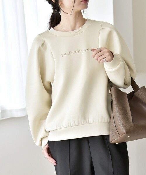 SHIPS / シップス スウェット | quaranciel:〈洗濯機可能〉スタッズ ロゴ ダンボール スウェット プルオーバー | 詳細7